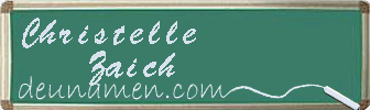 Christelle Zaich Visitenkarte